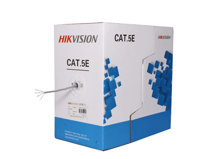 Hikvision Hikvision Netwerkkabel CAT5e UTP, 305 mtr, 100% koper, Solid aders