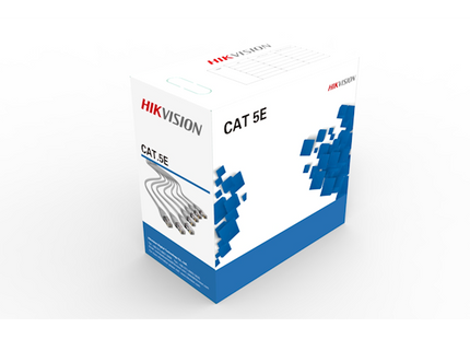 Hikvision Hikvision Netwerkkabel CAT5e UTP, 305 mtr, 100% koper, Solid aders