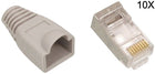Hikvision: juego de conectores RJ45 CAT5 UTP de 10 unidades (cable macizo)