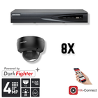 Hikvision Hikvision Set 8x Dome 4MP + registratore e cablaggio