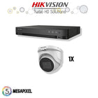 Conjunto Hikvision Turbo HD | 1 cámara Eyeball | 5 megapíxeles |