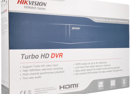 Hikvision HWD-7104MH-G4, 4 kanaals Turbo HD recorder 4K