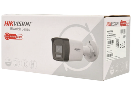 Hikvision HWI-B140HA-LUC, 4Mp 2.8mm mini Bullet, Ingebouwde microfoon