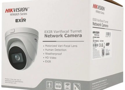 Hikvision HWI-T640HA-Z 4MP motorzoomlens Turret camera, PoE, Micro SD slot, IR, Acusense
