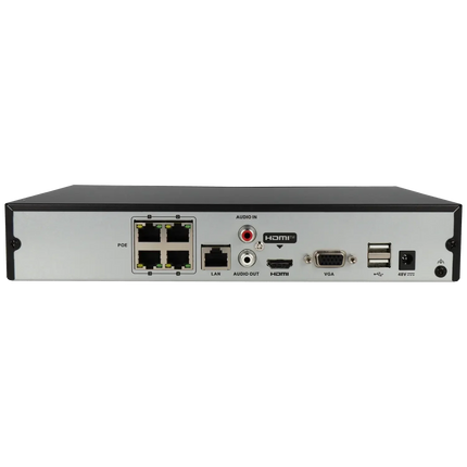 Hikvision HWN-4104MH-4P, 4 Kanaals 4K NVR, PoE