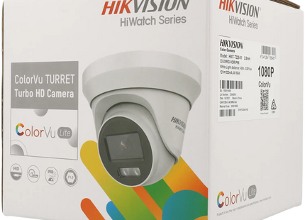 Hikvision HWT-T229-M, 2MP, Mini-Turret, ColorVu, Turbo HD, 4 in 1 video output coax