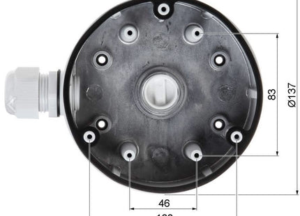 Hikvision Montagebox DS-1280ZJ-DM21 - zwart