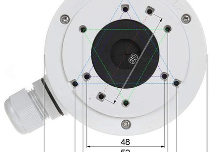 Hikvision Montagebox DS-1280ZJ-XS, zwart
