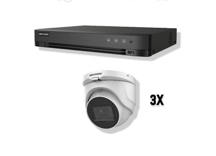 Hikvision Turbo HD Set | 3x Eyeball | 5 Megapixel |