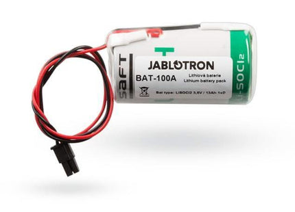 Jablotron Bat-100 Accu t.b.v. JA-163A RB, Lithiumbatterij 3.6V 13Ah 1xD