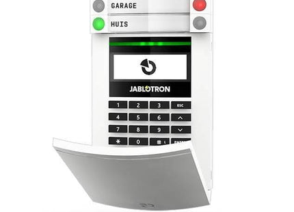 Jablotron JA-154E draadloos bedienpaneel met LCD scherm, toetsenbord en RFID