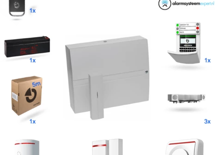 Jablotron JA103KR zonder GSM module + LAN Draadloos alarmsysteemteem KIT (D)