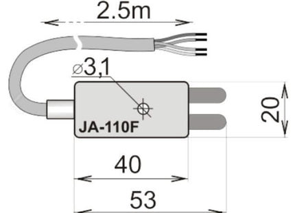 Jablotron JA-110F: detector de desbordamiento de agua con bus