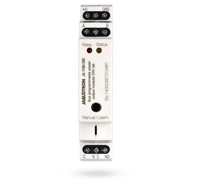 Jablotron Jablotron JA-110N-DIN BUS DIN module de puissance de sortie de courant