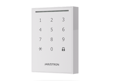 Jablotron JA-121E-WH: unidad de control exterior con lector, color blanco