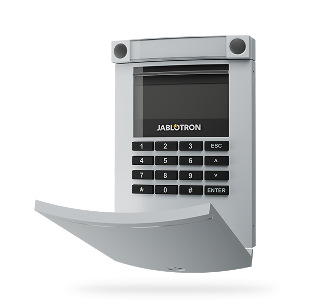 Jablotron Jablotron JA-154E-GR, tastiera wireless, LCD e RFID Grigio