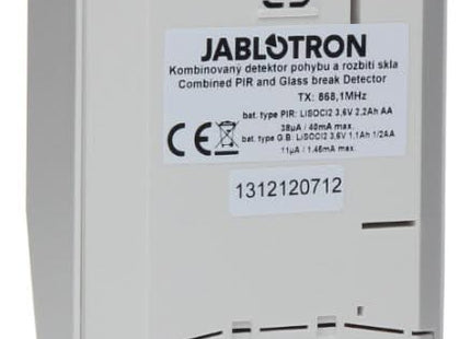Jablotron JA-180PB: detector inalámbrico PIR y de rotura de cristales