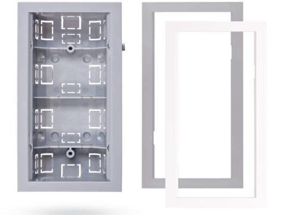 Jablotron JA-193PL-F-M-G, marco gris para caja de montaje del sensor PIR inalámbrico Designline