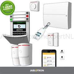 Jablotron JA103KR sin módulo GSM + KIT de sistema de alarma inalámbrico LAN (B)