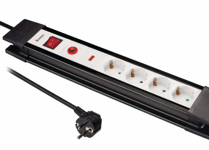 König Overspanningsbeveiligde Stekkerdoos Pro-Line 4-Wegs 3.00 m - Geaard