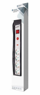 König Overspanningsbeveiligde Stekkerdoos Pro-Line 4-Wegs 3.00 m - Geaard