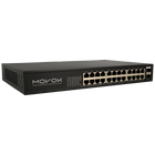 Movok 26 Poorts PoE Gigabit Switch, 24x PoE, 2x Uplink