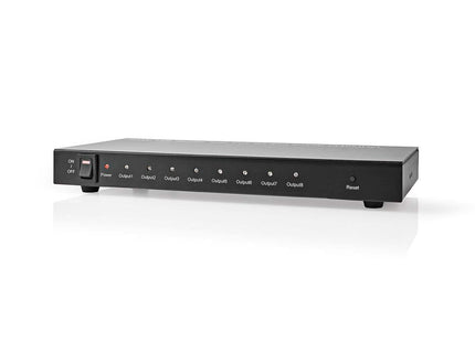 Nedis Nedis Divisor HDMI de 8 puertos, 8 salidas HDMI, 4K a 30 Hz, 3,4 Gbps, metal, antracita