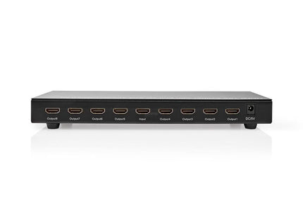 Nedis Nedis Divisor HDMI de 8 puertos, 8 salidas HDMI, 4K a 30 Hz, 3,4 Gbps, metal, antracita