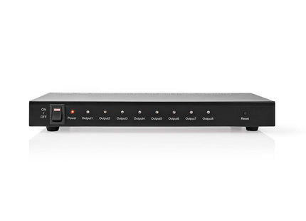 Nedis Nedis Divisor HDMI de 8 puertos, 8 salidas HDMI, 4K a 30 Hz, 3,4 Gbps, metal, antracita