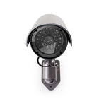 Nedis Nedis Cámara de seguridad ficticia tipo bala IP44 plateada