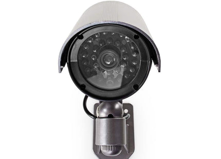 Nedis Nedis Cámara de seguridad ficticia tipo bala IP44 plateada