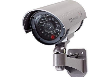 Nedis Nedis Cámara de seguridad ficticia tipo bala IP44 plateada