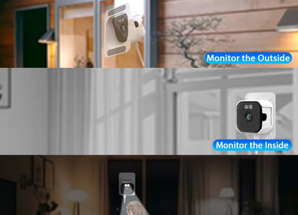 Nedis Nedis Cámara para ventana Dual WiFi, Micro SD, Starlight, resolución de 4 Mp