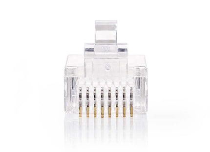 Nedis Nedis RJ45 Connector CAT5 UTP Pass Through Solid 10 pieces (rigid cores)