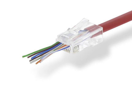 Nedis Nedis RJ45 Connector CAT5 UTP Pass Through Solid 10 pieces (rigid cores)
