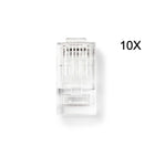 Nedis Connecteur Nedis RJ45 CAT5e, plaqué or, 10 pièces, noyau solide