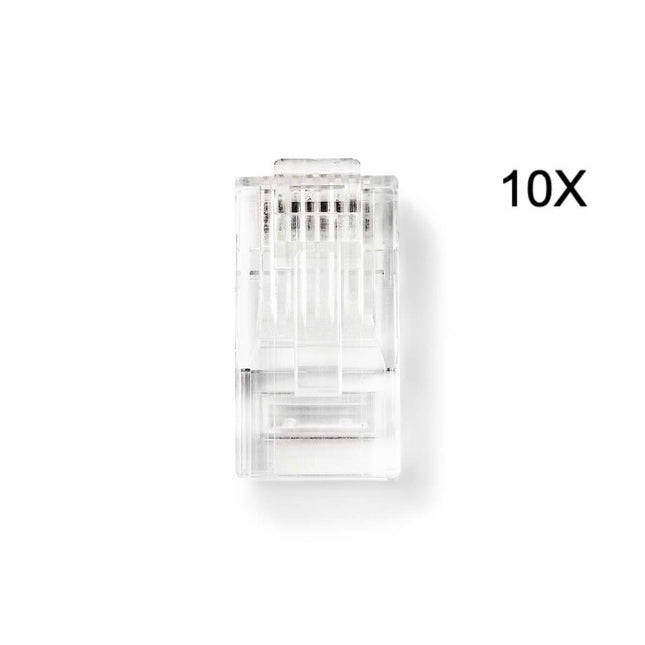 Nedis Connettore Nedis RJ45 CAT5e, placcato oro 10 pezzi, nucleo solido