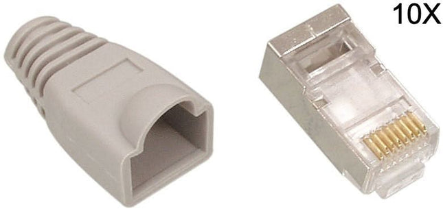 Nedis Nedis RJ45 Conector CAT6 UTP Conjunto 10 peças (cabo sólido)