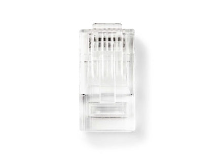 Conector Nedis Nedis RJ45 CAT6, banhado a ouro 10 peças, núcleo sólido