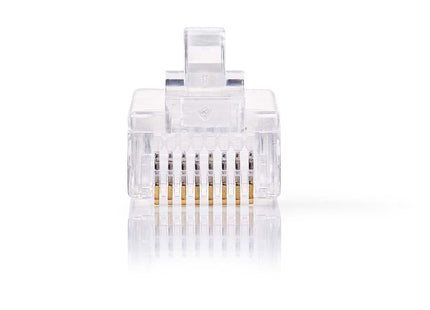 Conector Nedis Nedis RJ45 CAT6, banhado a ouro 10 peças, núcleo sólido