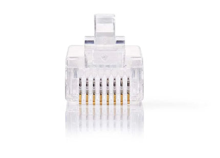 Juego de 10 conectores RJ45 CAT6A UTP de Nedis para hilos rígidos