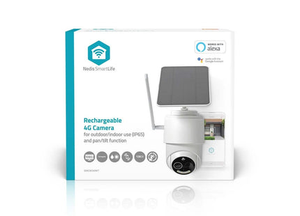 Cámara PTZ Nedis SmartLife 4G para exteriores con panel solar y batería