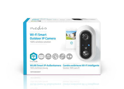 Nedis Caméra extérieure Nedis SmartLife Wi-Fi Full HD IP65 Cloud / MicroSD
