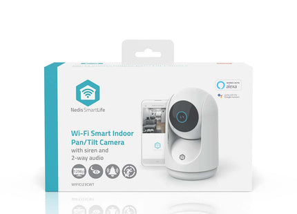 Cámara IP inteligente Wi-Fi Nedis con función de giro y inclinación HD