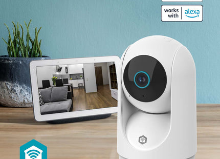Cámara IP inteligente Wi-Fi Nedis con función de giro y inclinación HD
