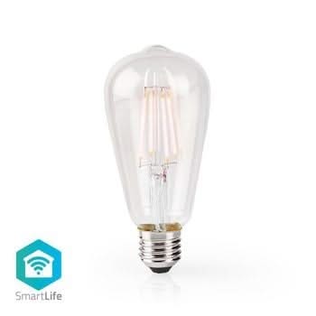 Nedis Lampada a filamento LED intelligente Wi-Fi Nedis | E27 | ST64 | 5 W | 500 ml
