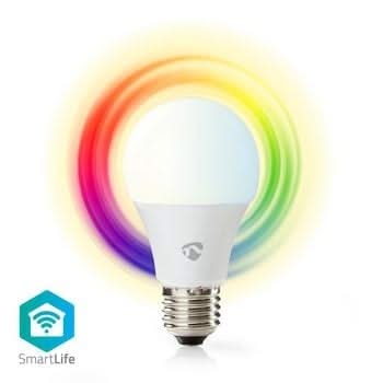 Nedis Lampada LED intelligente Nedis Wi-Fi | A colori e bianco caldo | E27