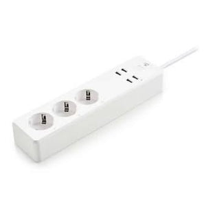 Multitoma inteligente Wi-Fi Nedis | 3 tomas Schuko tipo F | 4 puertos USB | 16 A