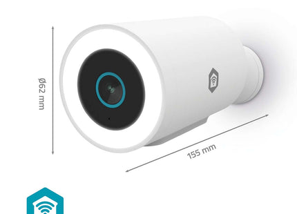 Câmera IP externa Nedis Nedis Wi-Fi Smartlife 3Mp Full HD com sensor de movimento, fonte de alimentação sólida