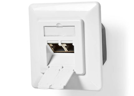Nedis Netwerk Wanddoos inbouw,  2 poorten CAT6 Wit